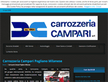 Tablet Screenshot of carrozzeriacampari.it